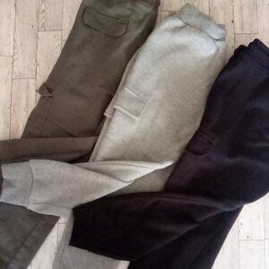 Boys Cargo Jogger Pants 3 Pair Bundle